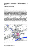Carlton and Ryder -  Archaeological investigations at Blanchlande