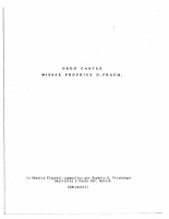 Ordo Cantus Missae 1988