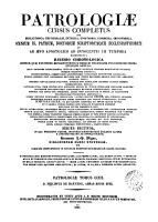 Phillippus De Harveng 'Commentarius In Cantica', Patrologiae Cursus Completus